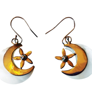 Pendientes de luna y estrella